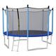 SPOTRAVEL 8FT/10FT/12FT Kids Trampoline, Outdoor Toddler Trampolines with Safety Enclosure Net, Ladder & Padded Poles, Garden Combo Bounce Trampoline (10FT, Internal Net)