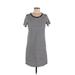 Old Navy Casual Dress - Shift Scoop Neck Short sleeves: Blue Color Block Dresses - Women's Size Medium