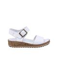 Hush Puppies Ellie Wedge Sandals - White, White, Size 4, Women