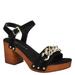 Bella Vita Van-Italy - Womens 8.5 Black Sandal W2