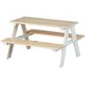 Set pic nic bimbi cm 90X82X50H kit tavolo e sedute in legno