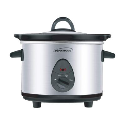 1.5 Quart Stainless Steel Slow Cooker, 3 Presets