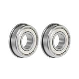 FR8ZZ Flange Ball Bearing 1/2"x1-1/8"x5/16" Double Shielded Chrome Bearings 2pcs - 2 Pack - FR8ZZ (1/2"x1-1/8"x5/16")