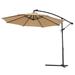 10 FT Solar LED Patio Outdoor Umbrella Hanging Cantilever Umbrella