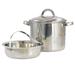 20 cup Stainless Steel Pasta Pot with Strainer Lid and Steamer Insert