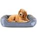 Dog Beds for Large Medium Small Dogs Durable Washable Dog Sofa Bed Cozy Rectangle Puppy Bed Calming Orthopedic Pet Bed Cat Beds with Non-Slip Bottom Machine Washable Soft Dog Crate Bed for Sleeping