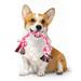 Vivifying 14 Inch Dog Rope Toys Gift For Pets Dog Chew Toys Durable Braided Cotton Pet Chew Rope Toys 3 Knot Tough Rope Chew Toys for Small Dog Cat Puppy Teeth Cleaning Pink