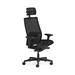 HON Ignition 2.0 All Mesh Ergonomic Office Chair w/ Headrest in Black/Brown | 54 H x 27 W x 27 D in | Wayfair HIWMMSKD.S2.A.H.IM.IMS.BL.SB.T.HR