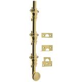 idh by St. Simons Solid Brass 12" Ornamental Bolt in Yellow | 2 H x 0.69 W x 12 D in | Wayfair 11208-003