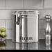 OGGI Fresh Jumbo Clamp 4.7 qt. Kitchen Canister Metal in Gray | 8 H x 8 W x 8 D in | Wayfair 5499.