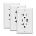 TOPGREENER 20 Amp Tamper-Resistant Receptacle, 2 Port USB Type C/A Wall Outlet (3-Pack) in White | Wayfair TU22036AC-WWP3P