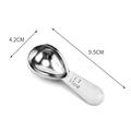 Cogfs Stainless Steel Coffee Measuring Spoon with Graduated Triangular Measuring Spoon