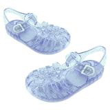 Herrnalise Princess Jelly Sandals Glitter Jelly Sandals Mary Dance Shoes Girls Flat Sandal Water Shoes for Kids Toddler