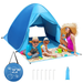 Allnice Pop Up Beach Tent Portable Foldable Outdoor Lightweight Waterproof Tent with Zippered Porch Beach Sun Shade Tent for 2 3 Persons Adults Kids Sun UV Protection Tent for Beach Picnic Garden car