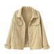 2023 Women s Button Down Jean Denim Jackets Lapel Casual Shackets Solid Classic Denim Coat Outerwear Autumn Spring