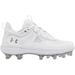 Under Armour Womens Glyde MT TPU Softball Cleats White | Metallic Silver Size 11 Medium