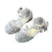 URMAGIC Little Kids Girls Dress Pumps Glitter Sequins Princess Low Heels Mary Jane Party Dance Shoes Rhinestone Sandals