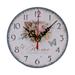 Wooden Wall Clock Silent Non-Ticking Rustic Laundry Room Wall Clock Arabic Numerals Hanging Clock for Laundry Room Decor