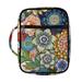 Xoenoiee Boho Mandala Flowers Pattern Bible Bag Case Book Cover Bible Case for Women Girls Protective Bag with Handle and Zippered Pocket Bible Cover Carrier Carrying Organizer Bag