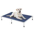 Tucker Murphy Pet™ Tucker Murphy Elevated Bed Chewproof Cooling Raised Dog Cots Beds, Outdoor Metal Frame Pet Training Platform Polyester | Wayfair