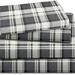 Hokku Designs Arncliffe 170 Thread Count Plaid Sheet Set Flannel/Cotton in Gray | Full/Double | Wayfair 251478533BE24ACCBC2EDE55FB302022