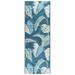 Blue/Green 72 x 25 x 0.25 in Indoor/Outdoor Area Rug - Gertmenian Reyn Spooner Kona Coast Kukui Blue/Green Tropical Leaf Indoor/Outdoor Flatweave Area Rug | Wayfair