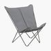 Arlmont & Co. Mizic Reclining Camping Chair w/ Cushion Metal in Gray | 34 H x 35.8 W x 33 D in | Wayfair 47C13EC6D62448BBAF4331B7EE602E38