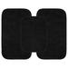 Wade Logan® Mccluney Traditional Nylon 3 Piece Bath Rug Set w/ Non-Slip Backing Nylon in Black | 34 H x 21 W x 0.3 D in | Wayfair