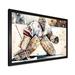 Red Barrel Studio® Hockey Goalie on Ice During Game III - Graphic Art on Canvas in Red/White/Yellow | 12 H x 20 W x 1 D in | Wayfair
