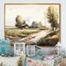 August Grove® Path To The Barn II - Farmhouse/Country Canvas Wall Art Metal in Brown/Gray/White | 24 H x 32 W x 1 D in | Wayfair