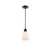 Breakwater Bay Mccarver 1 - Light Dome Pendant Glass in White/Black | 9.75 H x 4.5 W x 4.5 D in | Wayfair D3B4BD477566453A819F0970B7B675BC