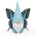 The Holiday Aisle® BUTTERFLY GNOME LARGE 6.75"X4"X11.5", Wood in Blue | 7 H x 6 W x 2.75 D in | Wayfair 8BC77EC81EBF43B19B4944D496DCBA8B