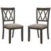 Rosalind Wheeler Ashaya Cross Back Side Chair Metal in Gray | 40 H x 20 W x 18 D in | Wayfair 8B613D799B7942D190EB7061B2EEA9A6
