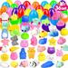 36PCS Mochi Squishy Prefilled Easter Eggs Cute Animals Mochi Squeeze Stress Relief Toys Kawaii Mini Soft Squeeze Mochi for Easter Party Favors Easter Goodie Bag Fillers(Random color style)