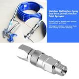 Sprayer Joint 2.5 X 0.6inch Stainless Steel Spray Hose Joint High Pressure For Airless Paint Sprayer Airless Hose