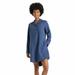 Levi's Intimates & Sleepwear | Levi's Strauss & Co. Polka Dot Woven Sleep Shirt With Pockets, Women’s Size M | Color: Blue | Size: M