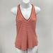 Anthropologie Tops | Maeve Anthropologie Women's Size M Striped Tank Racerback Orange White Stripe | Color: Orange/White | Size: M