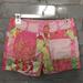 Lilly Pulitzer Shorts | Ladies’ Lilly Pulitzer Patchwork Pink & Green Shorts - Size 0 | Color: Green/Pink | Size: 0