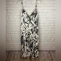 Nine West Dresses | Nine West Summer Breeze Dress Size Large. Nwto Fantastic Fabric For Travel | Color: Black/White | Size: L