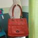 Coach Bags | Coach Guc Leather Hampton Turnlock North South Tote Bag | Color: Orange | Size: Os