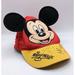 Disney Accessories | Disney Parks Kids Hat Character Autographed Walt Disney World Mickey Mouse | Color: Red/Yellow | Size: Osb