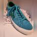 Converse Shoes | Blue And Green Suede Converse Size 9men 11women | Color: Blue/Green | Size: 11