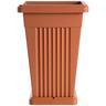 Vaso 'piramide' cm 40 x 40 x h 59 lt. 50 terracotta