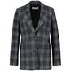 Gerry Weber Damen Blazer mit Karomuster Langarm kariert Blau Karo 42