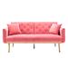 Elegant Convertible Sofa & Sofa Bed Accent Sofa, Loveseat Sofa, Folding Futon Sofa Bed with Metal Feet