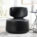29" Fancy Wide Swivel Chair with Ergonomic Curved Backrest and Soft Upholstered Seats