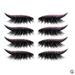 4Pairs Reusable Eyeliner and Eyelash Stickers False Eyelashes Sequin Eye Shadow V6E4