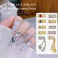 Kripyery Faux Diamond Nail Charm Shining Three-dimensional DIY Light Luxury 2023 Zircon Manicure Accessories for Manicurist