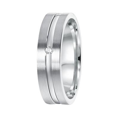 Lucardi Ringe 'Chios' 925 Silber - silbern 53mm Herren Image