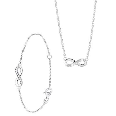 Lucardi Set 925 Silber - silbern Damen